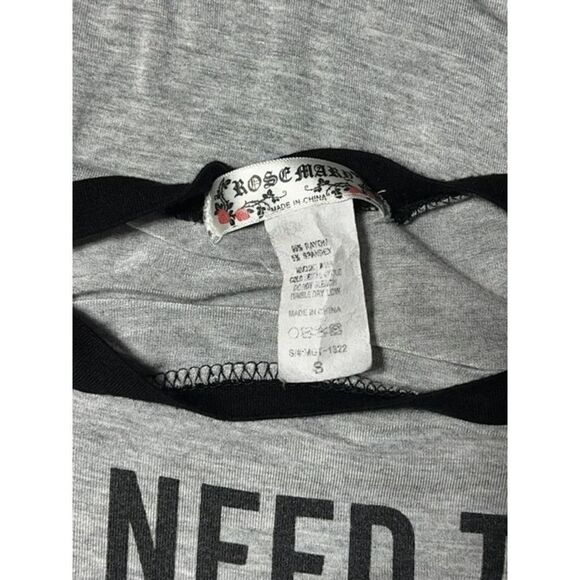 Rosemary Knit Jersey All I Need Is Coffee And Jesus Black & Gray Small - Picture 4 of 4